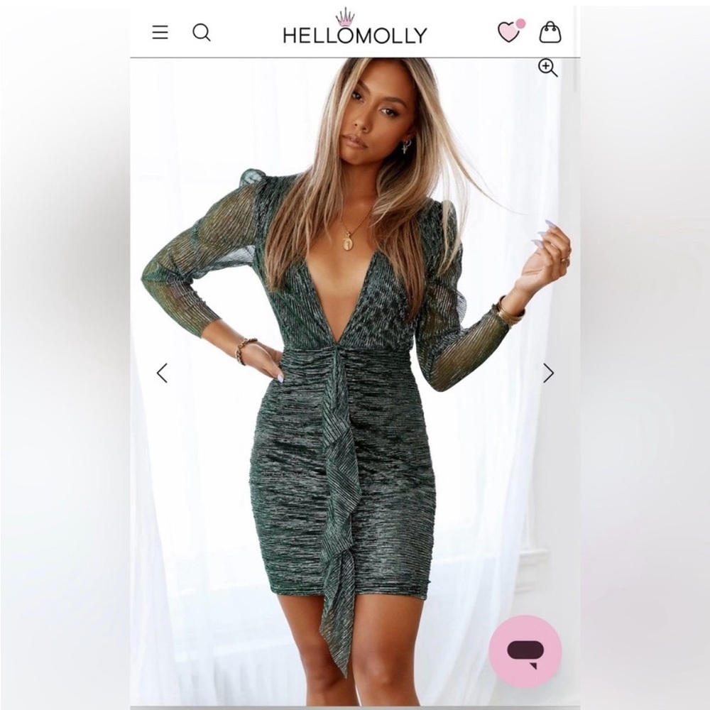 Hello Molly Green Dress